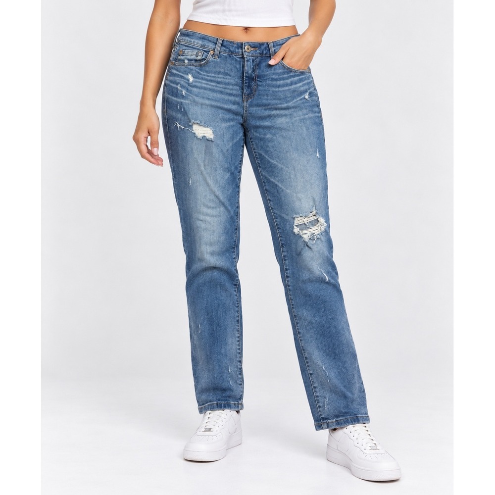 Torrid 12R Boyfriend Straight Women Blue Distressed Vintage Stretch Jeans